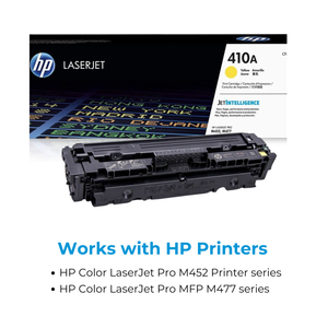 Cartouche de toner HP 410A jaune d'origine pour imprimante LaserJet avec puce CF412A, modèle compatible avec l'imprimante CE285A - Product Image 4