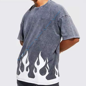 เสื้อยืดเปิดไหล่สำหรับผู้ชายทรงหลวมเสื้อยืดแฟชั่นฤดูร้อน - Product Image 5