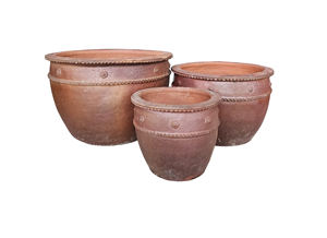 Pots et jardinières en argile noire vintage de haute qualité, accessoires pour la maison, fournitures de jardin, décoration paysagère - Product Image 4
