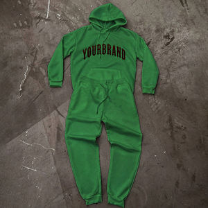 Custom Sweatsuits Manufacturer Designer High Quality Heavyweight Blank <b>Hoodies</b> and Baggy Sweatpants Set Tracksuit for Men - Product Image 5