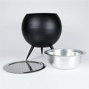 2023 dernière arrivée noir enduit Design foyer foyer durable de haute qualité pour l'utilisation de réchauffement des aliments en plein air dans le prix de gros - Product Image 3
