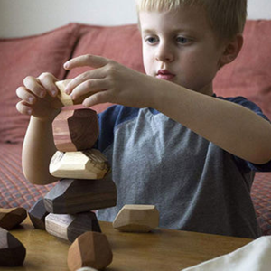 Juguetes DIY orgánicos y no tóxicos Tumi Ishi, Roca de madera, roca de equilibrio de madera hecha en Vietnam 99GD - Product Image 5