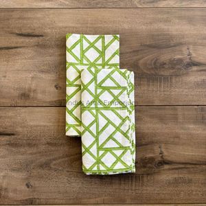 Modern Printed Handmade Indian Cotton Dinner Napkins for Wedding Event Party Home Restaurant - Product Image 6