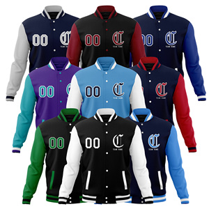 เสื้อแจ็กเก็ต18-ออกแบบได้ตามต้องการแขนเสื้อหนังขนสัตว์ปักด้วยกำมะหยี่สำหรับทุกเพศเสื้อแจ็คเก็ตวิทยาลัย - Product Image 2