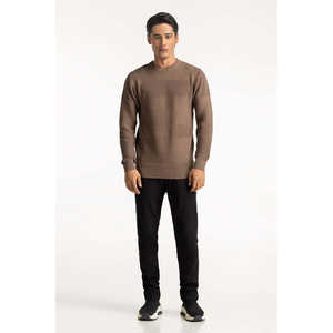 Suéter de Cuello Redondo 100% Algodón para Hombre con Capucha, Tejido Fino de Otoño con Patrón Impreso, Letra y Logotipo, Suministro ODM - Product Image 2