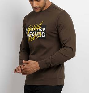 Sweat-shirt en coton pour hommes lourds avec doublure intérieure douce, design durable et élégant, idéal pour l'hiver - Product Image 1