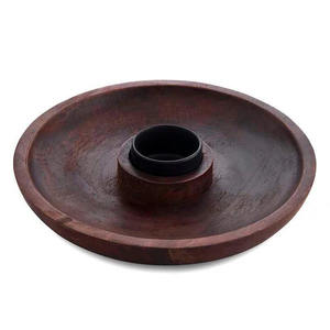 Plateau en bois durable pour servir avec une touche naturelle Plateau de service en bois naturel, parfait pour les repas et les collations - Product Image 3