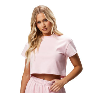 Camisetas cortas ajustadas de algodón personalizadas para mujer, camisetas transpirables de alta calidad hechas en Pakistán - Product Image 6