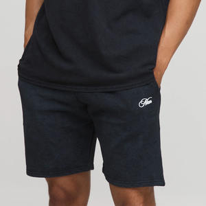 Premium Personnalisé Noir Gris Surdimensionné Homme Script Lavé T-Shirt & Short Ensemble 2 Pièces Ensemble Gym Workout & Streetwear T-shirt Pour Hommes - Product Image 6