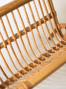 Porte-revues en rotin tissé à la main, porte-journaux en osier naturel, support de rangement pour magazines sur pied pour la décoration de la maison et du salon - Product Image 3