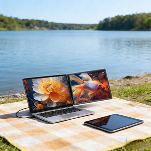 Nouvel écran d'extension pour ordinateur portable 14 pouces, moniteur portable double, deuxième écran, moniteurs portables de voyage pour ordinateur portable - Product Image 1