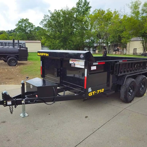 Remolque Hidráulico de Volteo de 7x12 Pies, Laterales de 2 Pies, Ejes de 6K, 12k GVWR, Componente Central de Engranajes, Remolque Flexible para Tractor, Uso Agrícola, 1 Año - Product Image 1