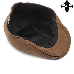 Gorra plana clásica Vintage de alta calidad 100% gamuza genuina logotipo personalizado Casual invierno/primavera/verano sombrero de hiedra-servicio al por mayor - Product Image 5
