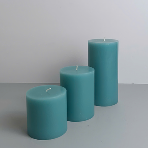 ODM/OEM bougies parfumées pilier de cire de paraffine ivoire à dessus plat faites à la main Vietnam marque privée de luxe décor à la maison mariages du nouvel an - Product Image 5