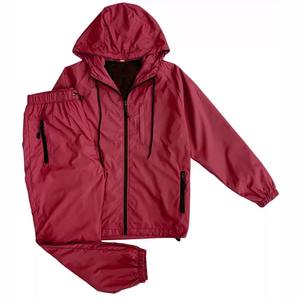 Ensemble de survêtement coupe-vent unisexe personnalisé en gros, en nylon imperméable et léger, avec fermeture éclair, design 2 en 1 - Product Image 6