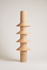 Banco Mesita de noche Mesa redonda lateral Ratán Natural Hecho a mano Etnic marroquí - Product Image 3