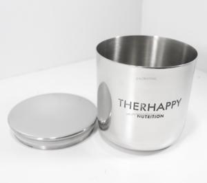 ภาชนะใส่เทียนขวดโลหะสเตนเลสเปล่าพร้อมฝาปิดสำหรับผู้ถือเทียนสินค้าหัตถกรรมโลหะโลโก้ที่กำหนดเองได้ - Product Image 4