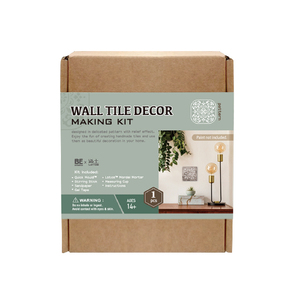 <b>DIY</b> Moroccan Wall Tile Decor Making <b>Kit</b> - 3D Mediterranean Cement Flower Mosaic Tile Craft Set with Mold for Adults Home Art Dec - Product Image 5