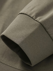 Sweat-shirt tricoté 100 % coton uni délavé à l'acide, zippé, vierge, décontracté pour homme, de haute qualité, personnalisable, vente en gros - Product Image 3