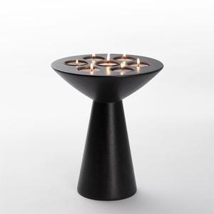 Bougeoir T Light en bois naturel de noyer pour mariage et fête Occasion de Noël Support de bougie T Light décoratif pour la maison - Product Image 1