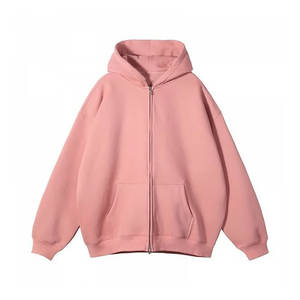 Sudadera con capucha con bordado de lujo personalizada, ropa de calle, Sudadera con capucha de lana en blanco Vintage de gran tamaño, lavado con ácido, Sol desteñido, sudadera con cremallera desgastada - Product Image 3