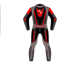 Vêtements de sport personnalisés Combinaison de moto en cuir de vachette véritable de style unique Course sur route imprimée coupe-vent de grande taille - Product Image 2