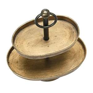 Bandeja de servicio de latón premium más popular con acabado pulido brillante plateado forma personalizada y uso de tamaño para hotel en casa - Product Image 3