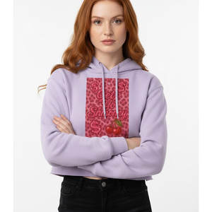 Sweat à capuche court tendance pour femmes, fabrication sur mesure OEM avec tissu polaire de qualité supérieure, idéal pour les amateurs de streetwear - Product Image 6