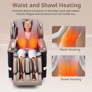 Sillón de Masaje de Cuerpo Completo con Gravedad Cero, Masaje Shiatsu, Reclinable con Calor, Control por Aplicación, Bloqueo para Niños, Escaneo Corporal, Bluetooth, Rodillo para Pies - Product Image 5