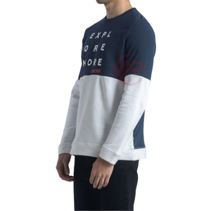 Sudadera de lana ecológica de talla grande para hombre de calidad superior, camisa de punto antiarrugas con patrón sólido, estampado personalizado - Product Image 4