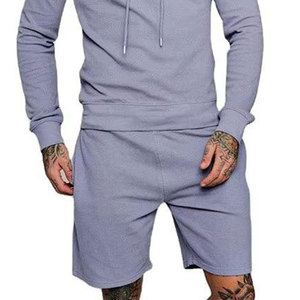 Ensemble de sweats à capuche et shorts pour hommes de qualité supérieure, couleur personnalisée, 100% coton, fabriqué au Pakistan, vente en gros - Product Image 6