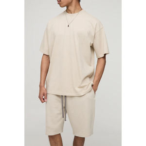 Ensemble de vêtements de sport pour homme à séchage rapide pour l'été T-shirt en soie glacée Shorts pour la course à pied Entraînement Ensembles de vêtements à manches courtes - Product Image 2