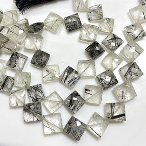 Rutile noir facettes cerf-volant forme Briolette perles naturel rutile fantaisie forme perles en gros pour la fabrication de bijoux - Product Image 4