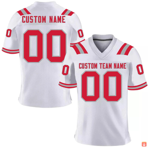 Maillot de football américain en maille rétro ample en 100% polyester uniforme de football américain respirant maillot de rugby de haute qualité - Product Image 4