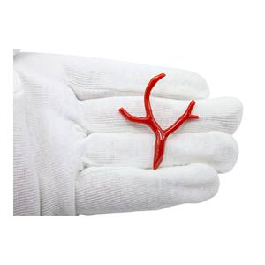 ปะการังแดงแบบอิตาลีธรรมชาติหินอัญมณีทรงหลวมเรียบขัดผิวเรียบเนียนปะการังปะการังทะเลเมดิเตอร์เรเนียนจี้เครื่องประดับทำ - Product Image 5