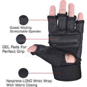 Guantes acolchados MMA para kickboxing y entrenamiento físico con un ajuste cómodo Guantes MMA Premium - Product Image 3