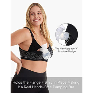 Perspective vente en gros soutien-gorge de maternité ajustable sans fil pour femmes, soutien-gorge de maintien du tire-lait multitâche et soutien-gorge d'allaitement OEM - Product Image 3