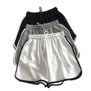 Cotton Spandex Women's Shorts Women's Hot Shorts High Waist <b>Drawstring</b> Breathable Waterproof Ruffles - Product Image 2