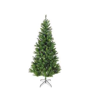 210cm verde PVC albero di natale artificiale con rami 664 durevole riciclabile realistico classico abete decorazioni - Product Image 1