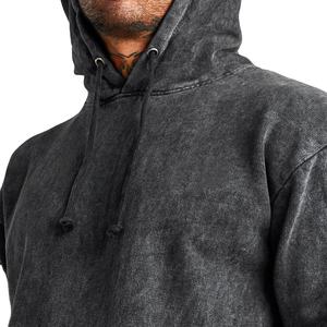 Best-seller Sweats à capuche délavés à l'acide avec ensemble de jogging pour hommes survêtements d'hiver sans cordon de serrage - Product Image 6