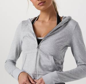 Sweat à capuche oversize tendance pour femme, style streetwear, chic décontracté, sweat à capuche zippé pour femme, superposition élégante - Product Image 1