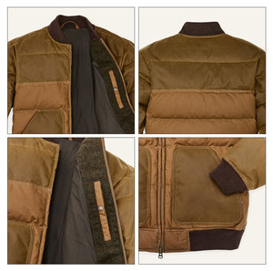 Veste classique en coton ciré pour hommes Gilet Four Seasons Outwear Vestes isolées rétro décontractées Logo personnalisé - Product Image 4