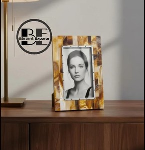 กรอบรูปเรซินแบบฝัง4X6ทำด้วยมือกรอบรูปทรงเรขาคณิตแบบแขวนตกแต่งบ้าน - Product Image 4