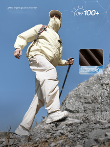 Camiseta Deportiva para Hombre con Capucha, Protección Solar UPF 100+, Secado Rápido, Transpirable, de Poliéster/Nailon, Manga Larga, Venta al Por Mayor, Personalizable por el Fabricante - Product Image 2