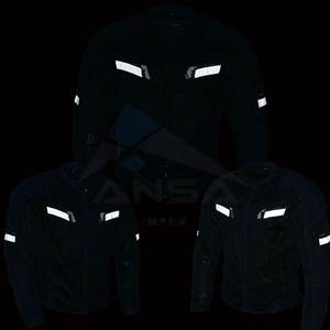 Chaqueta de Motociclista Negra para Todas las Estaciones, Chaqueta de Motociclista de Malla Blindada Protectora para Hombre, Equipo de Motociclismo Negro - Product Image 4