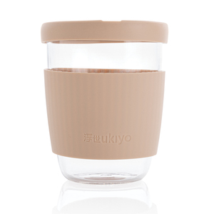 Tazza per bicchieri Ukiyo in vetro borosilicato con coperchio e custodia in Silicone - Product Image 2