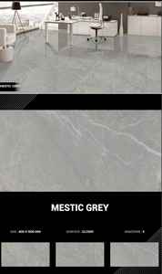 กระเบื้องบุผนังพอร์ซเลนสีเทาอ่อน ขนาด 300x600 มม. ผิวมันเงา ดีไซน์ทันสมัย เนื้อสัมผัสแน่น หนา 8/10 มม. รับประกันนานกว่า 5 ปี เหมาะสำหรับอพาร์ทเม้นท์ - Product Image 3