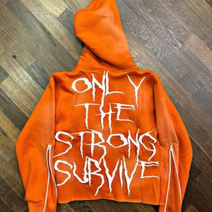 Étiquette personnalisée bonne vente 100% coton fermeture éclair à capuche coton mélangé surdimensionné fermeture éclair hommes recadrée Boxy à capuche impression personnalisée - Product Image 2