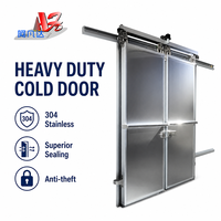 Portes coulissantes automatiques intelligentes pour entrepôts frigorifiques, structure anti-gel, fonctionnement silencieux pour chambre froide