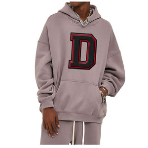 Sudaderas con capucha de chenilla bordadas de moda Básicos de mezcla de algodón suave de gama alta en invierno con logotipo y precio personalizados - Product Image 6